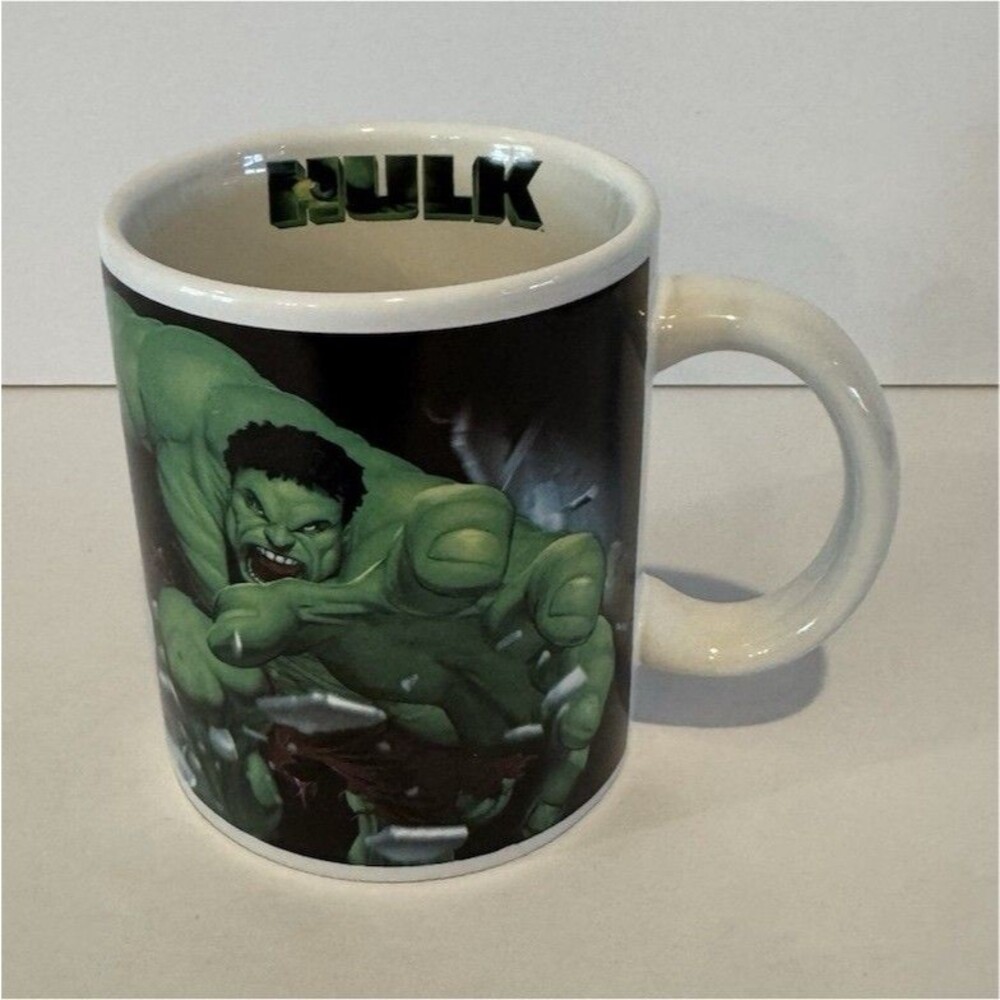NECA Marvel Hulk 2003 Ceramic Mug Dishwasher & Microwave Safe Green Black White